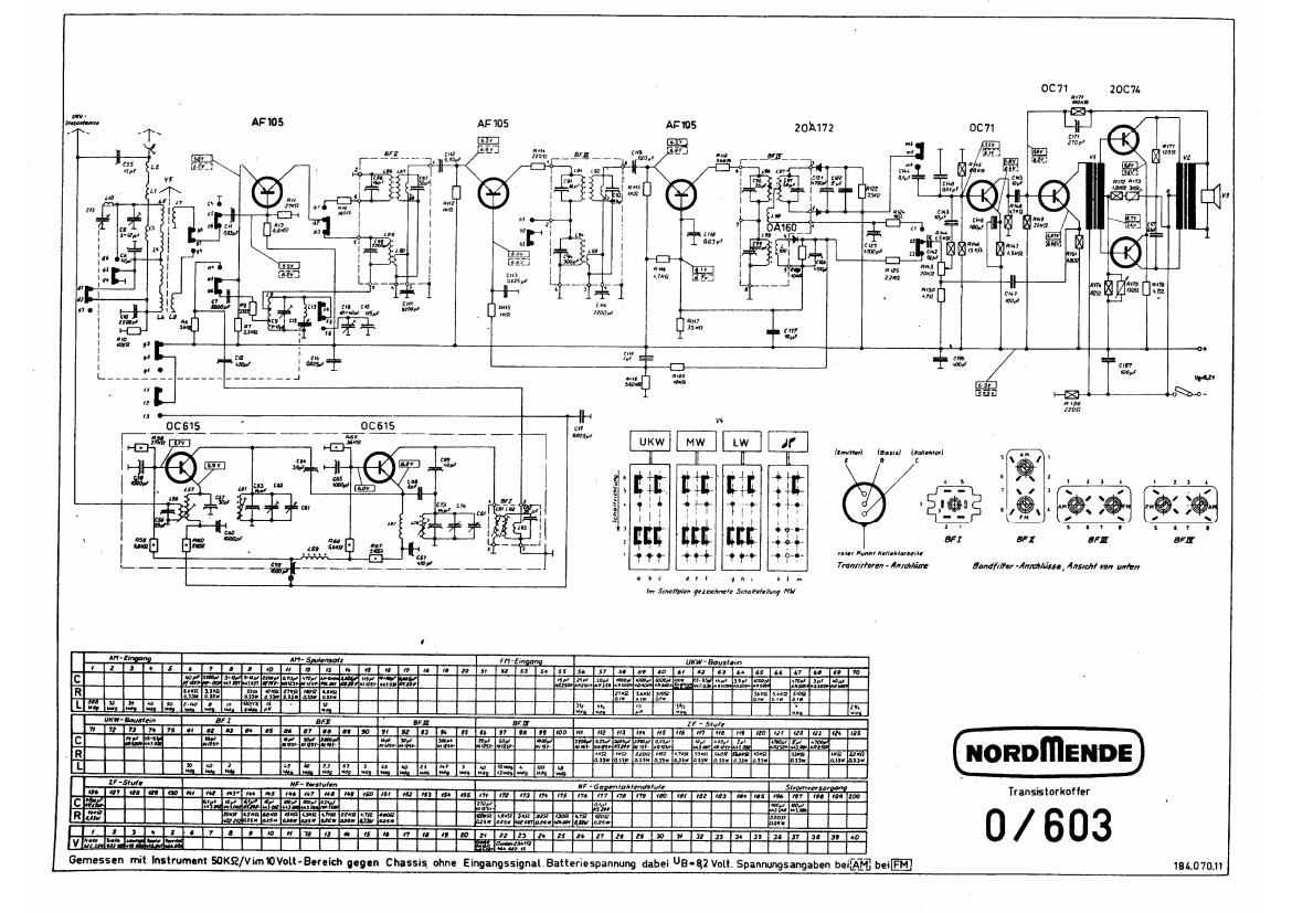 Nordmende pa 1050 схема
