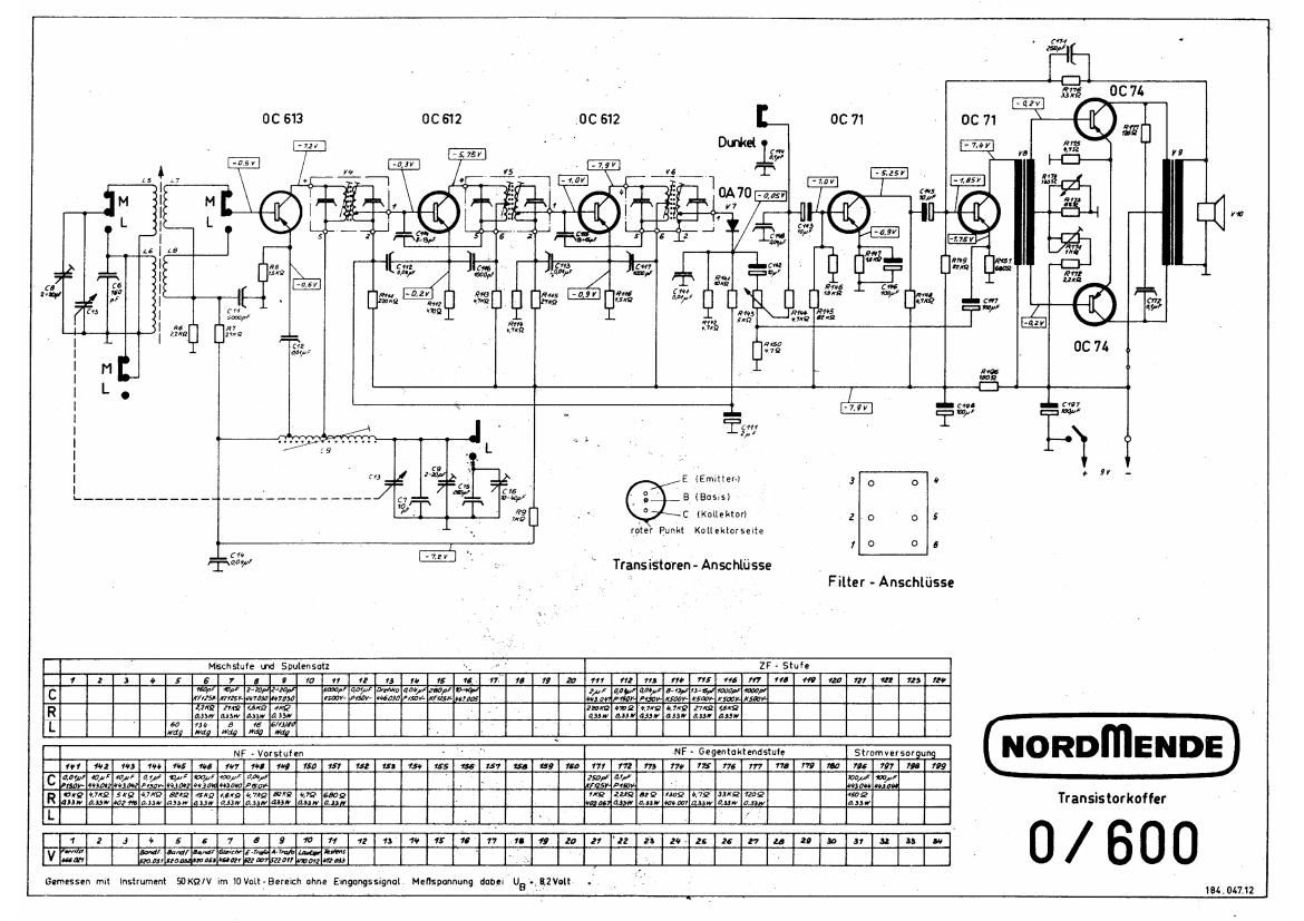 nordmende 0 600 schematic