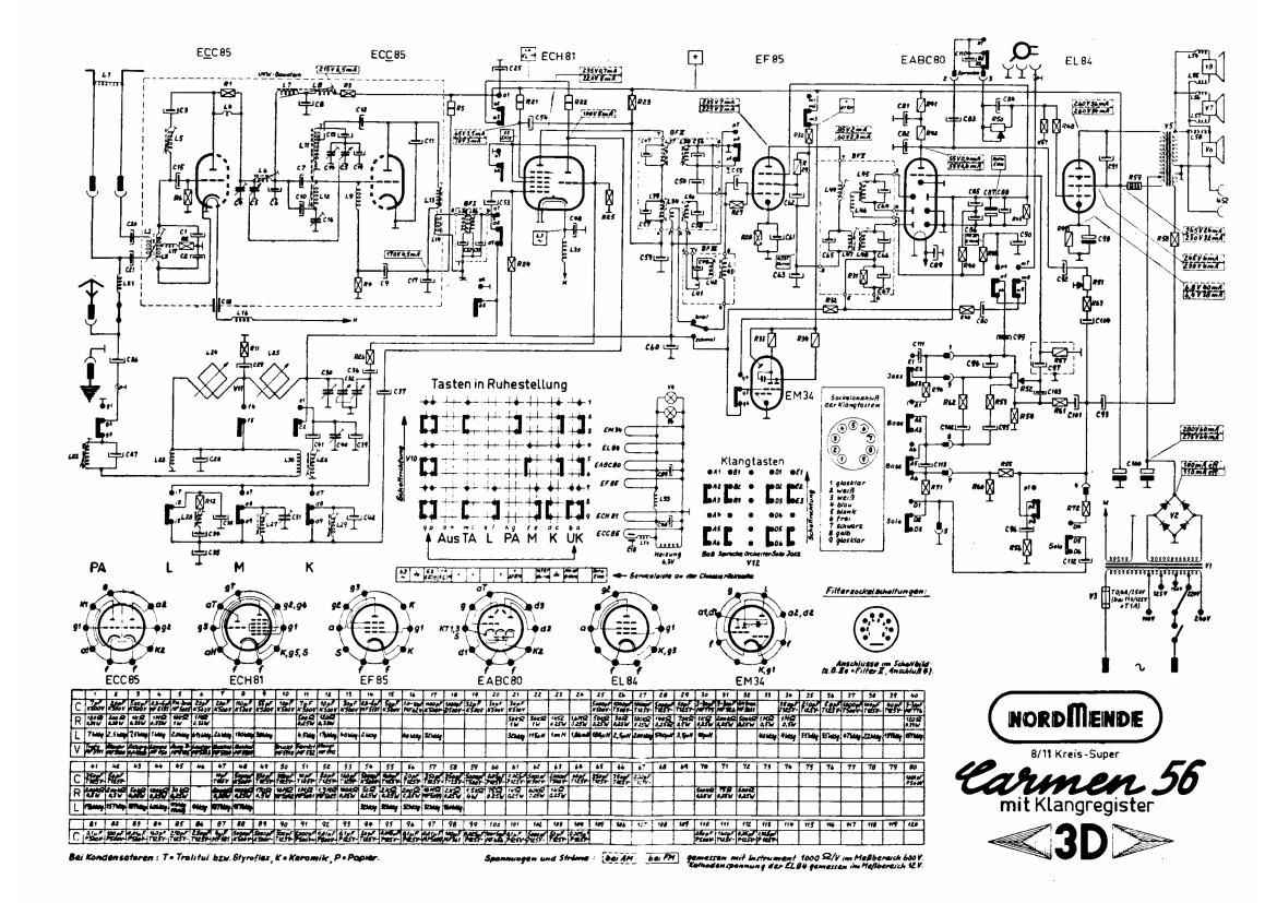 Nordmende Carmen 56 3D Schematic