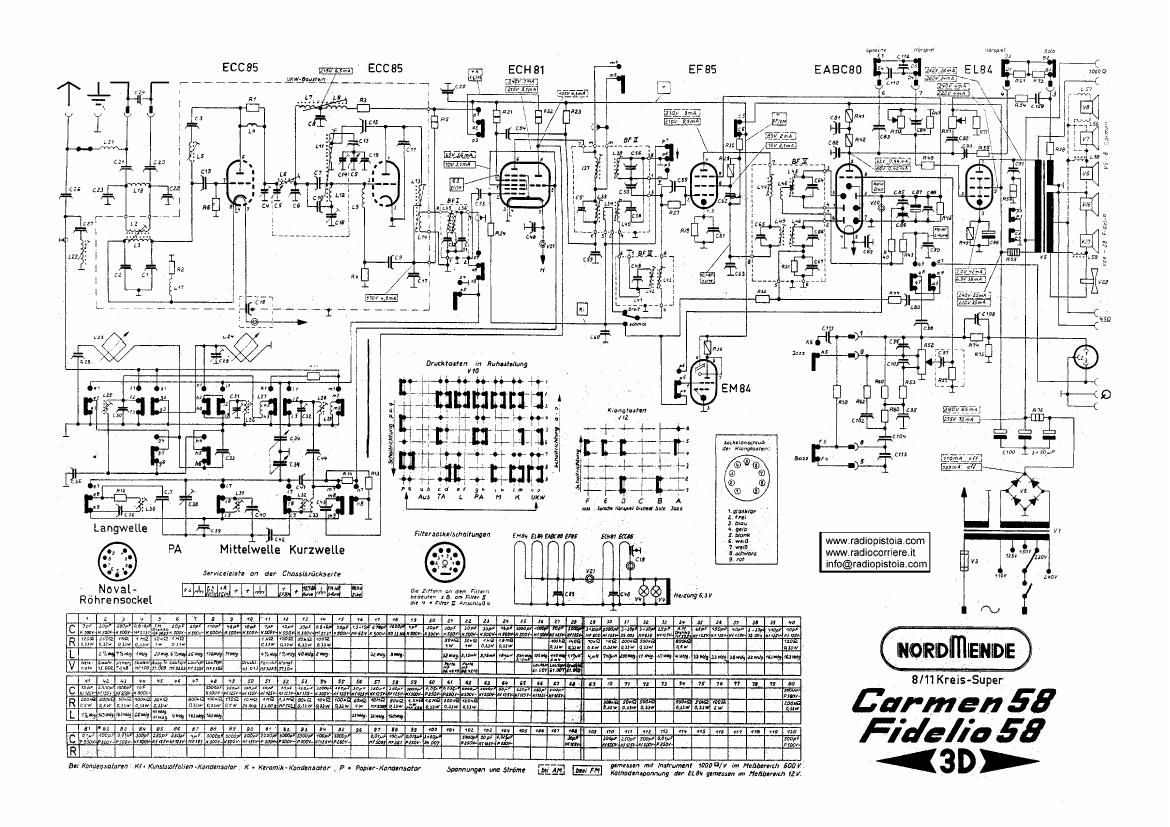 Nordmende Carmen 58 Schematic