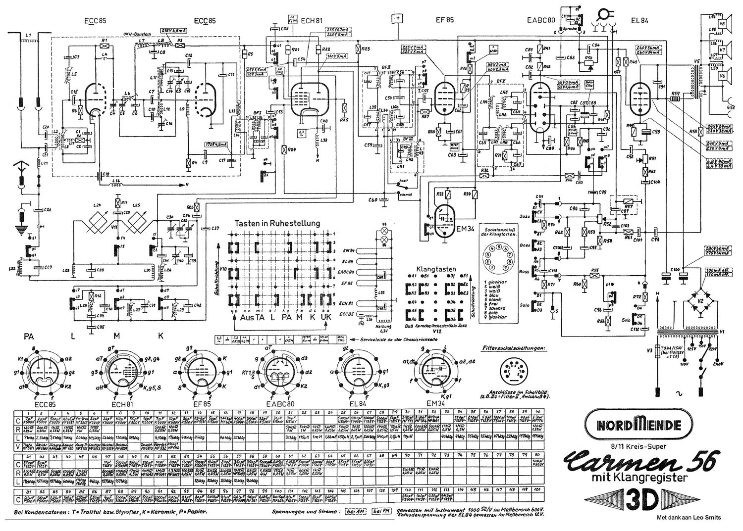 nordmende carmen 56 schematic