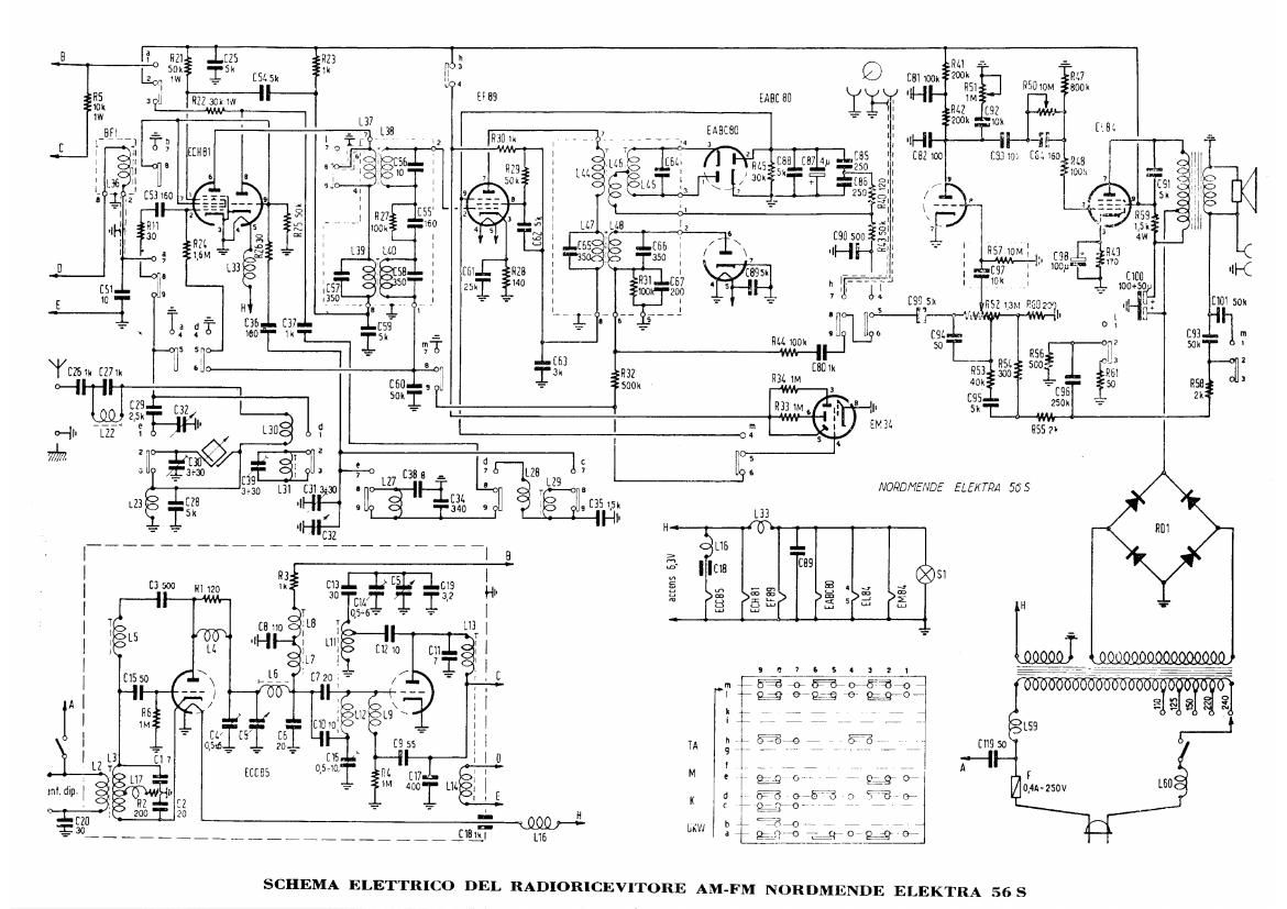 Nordmende Elektra 56S Schematic