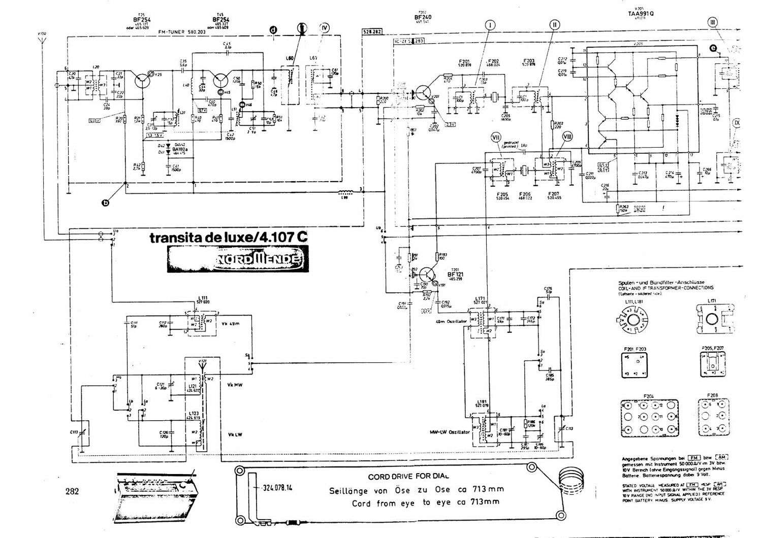 Nordmende Transita Deluxe Schematic