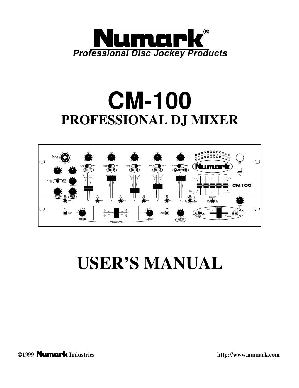 numark cm 100 en