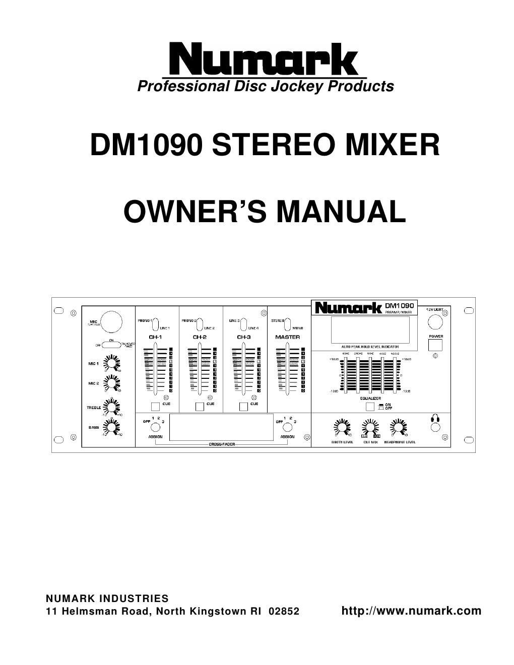 numark dm 1090 en