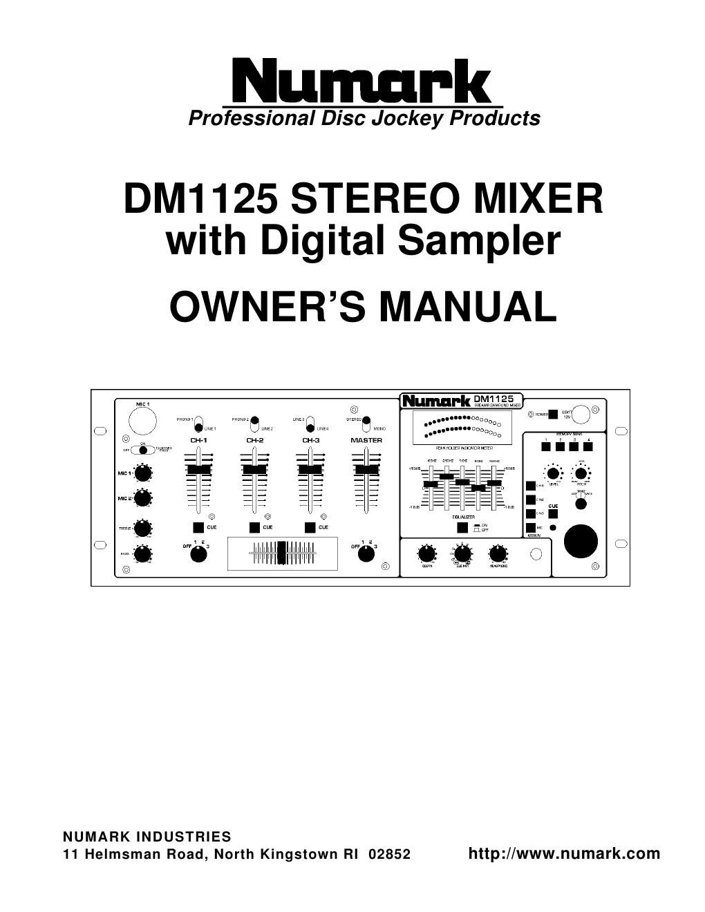 numark dm 1125 en