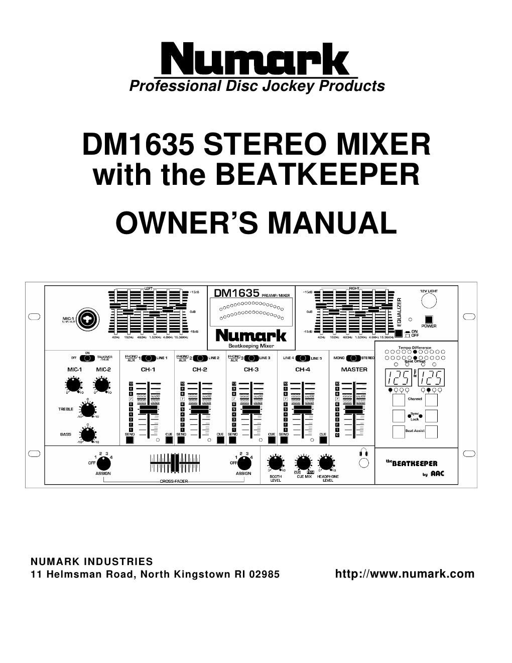 numark dm 1635 en