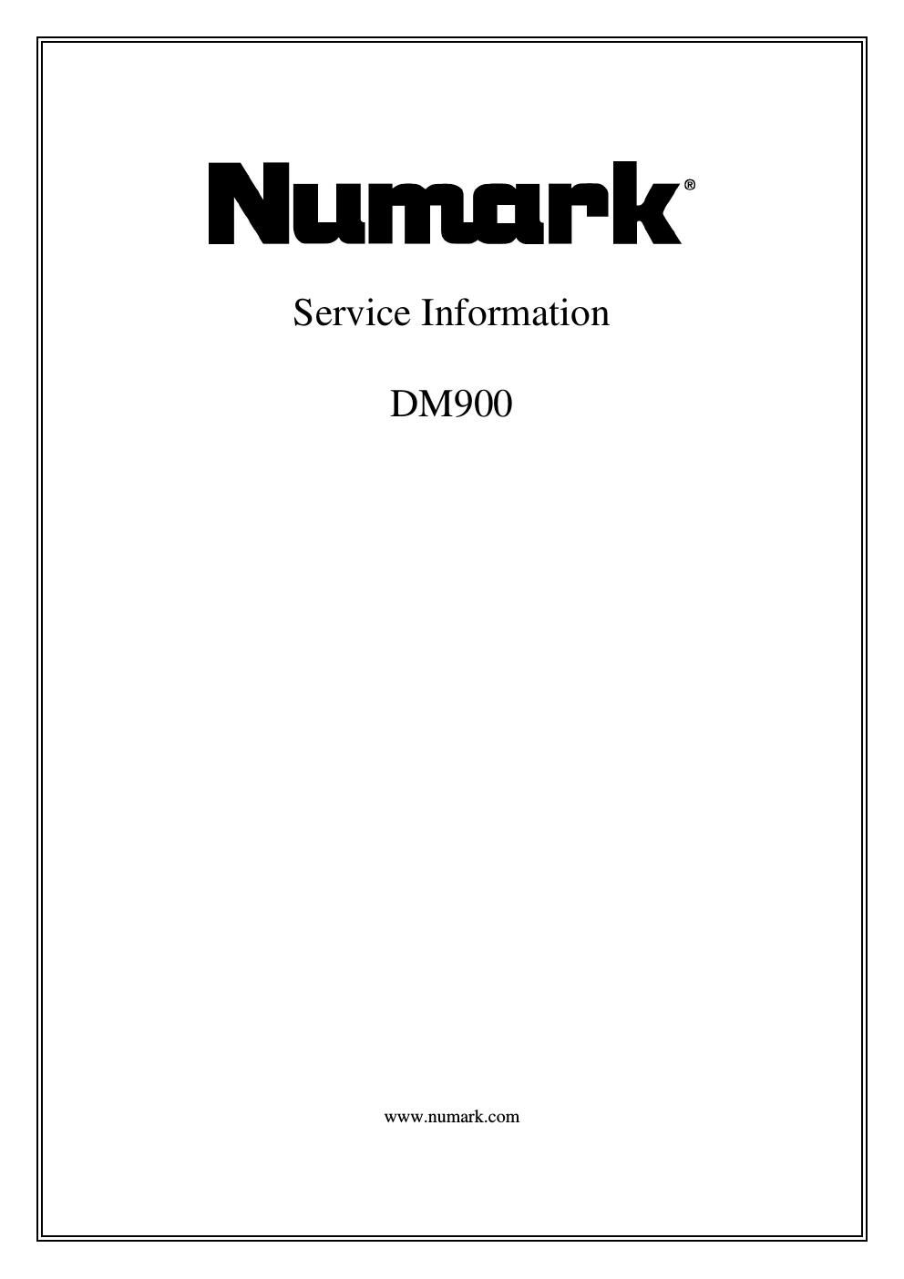 numark dm 900ex service manual