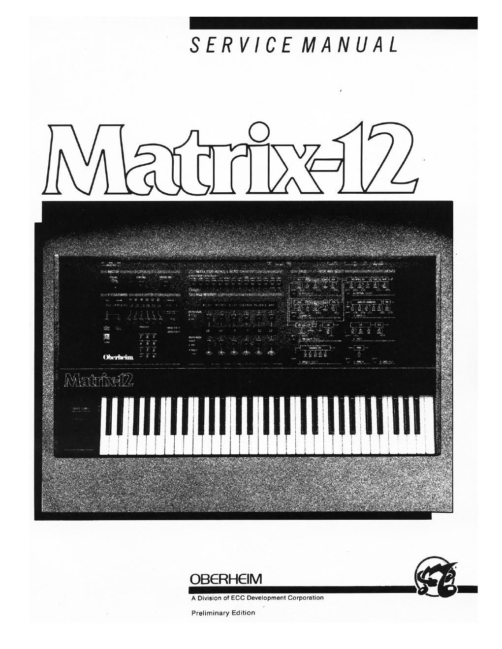 oberheim matrix 12 service manual