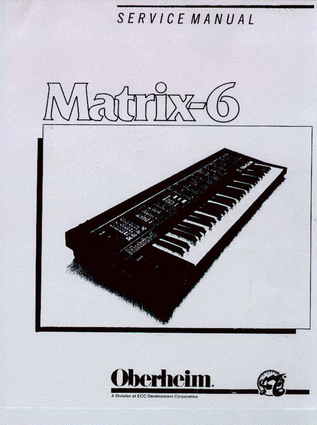 oberheim matrix 6 service manual