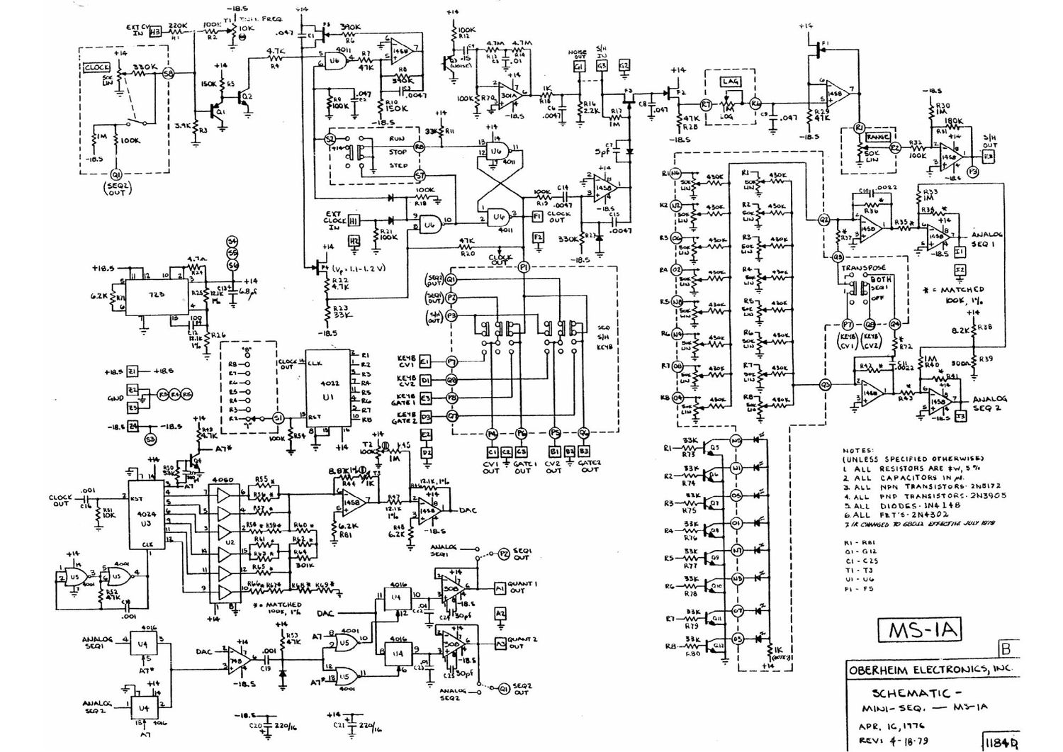 oberheim ms 1a schematics