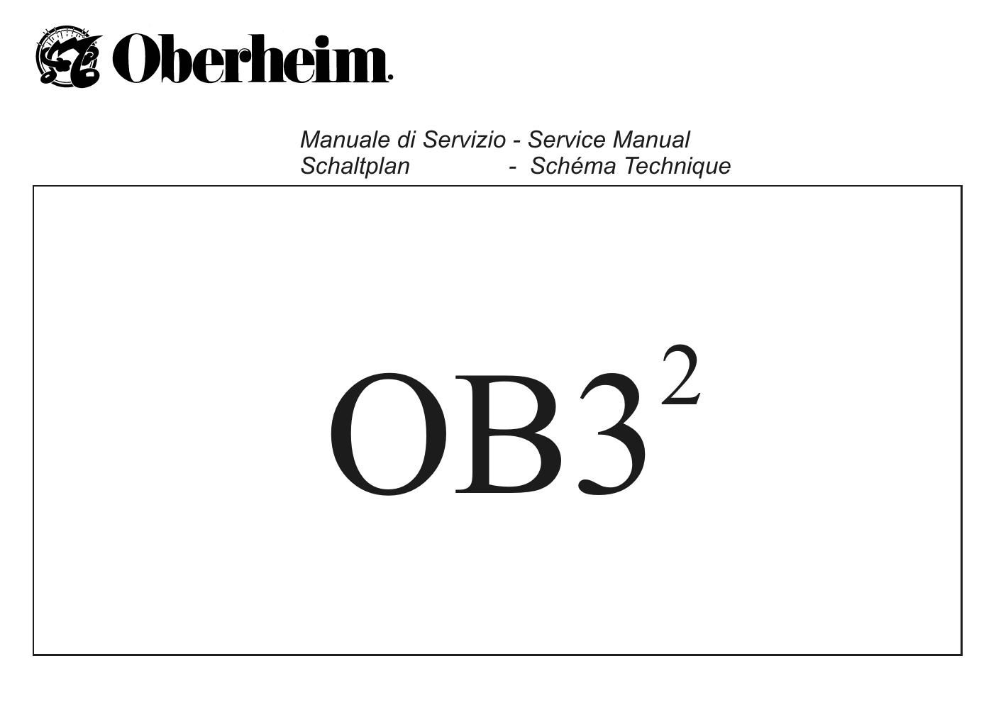 oberheim ob 3 service manual
