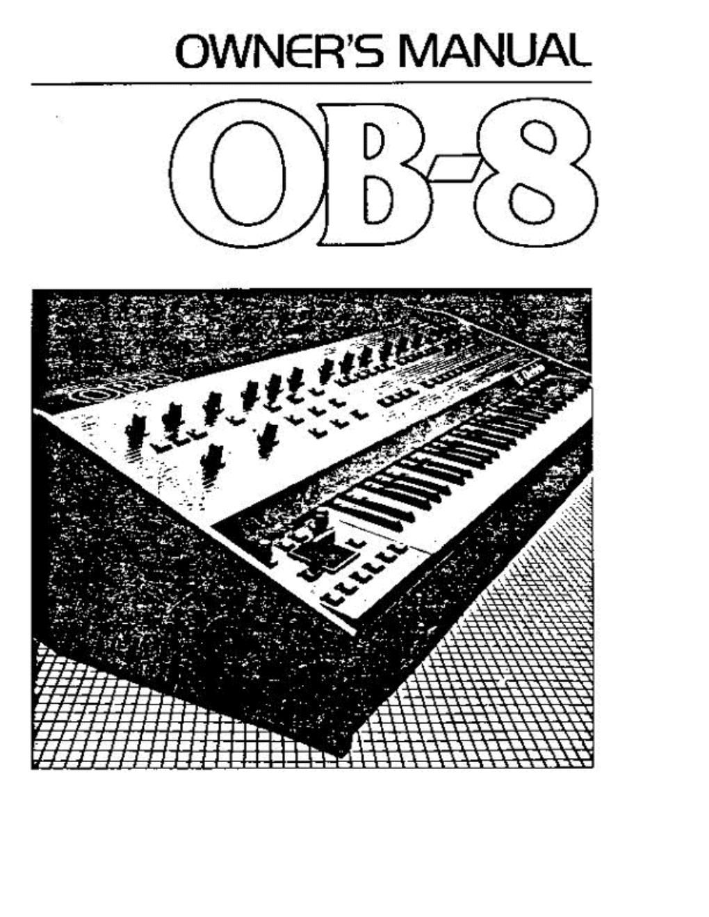 oberheim ob 8 owner manual