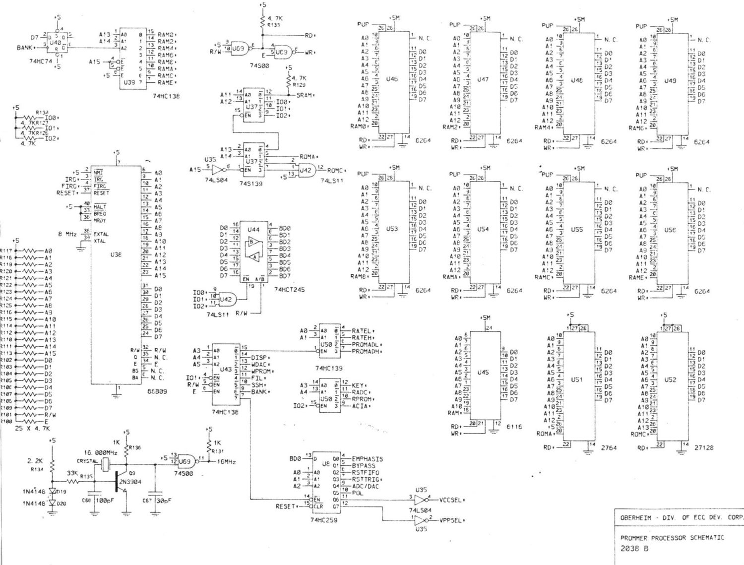 oberheim prommer schematics