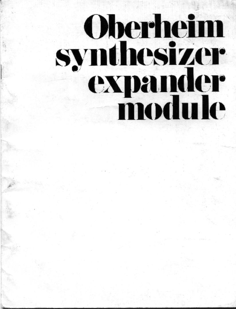 oberheim sem 01a synthesizer expander module