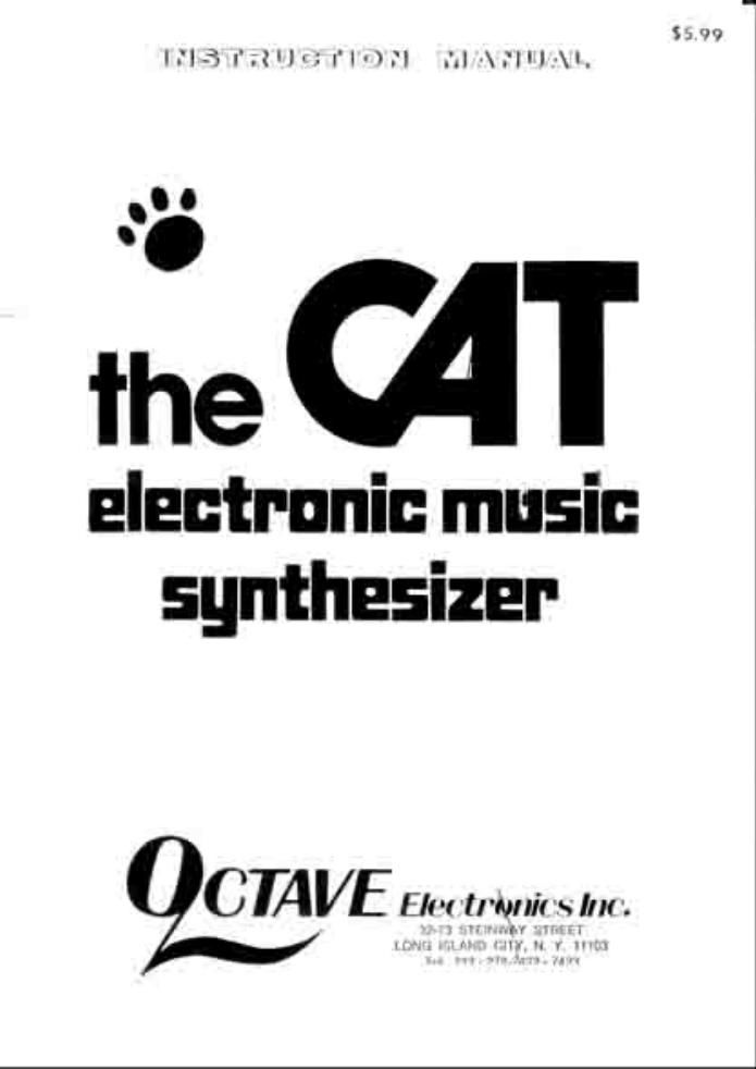 octave cat owner manual