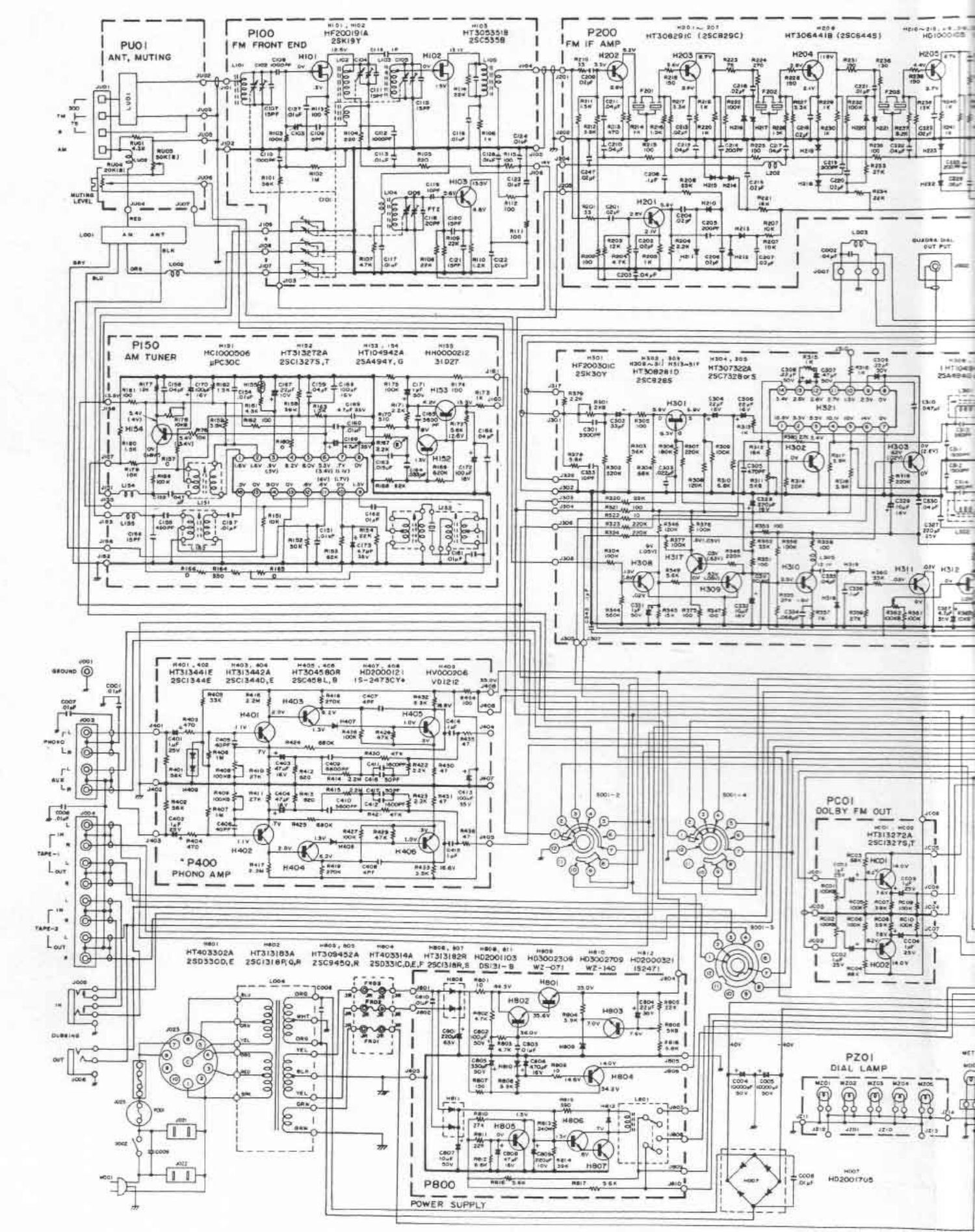 Onkyo 2250 B Schematic