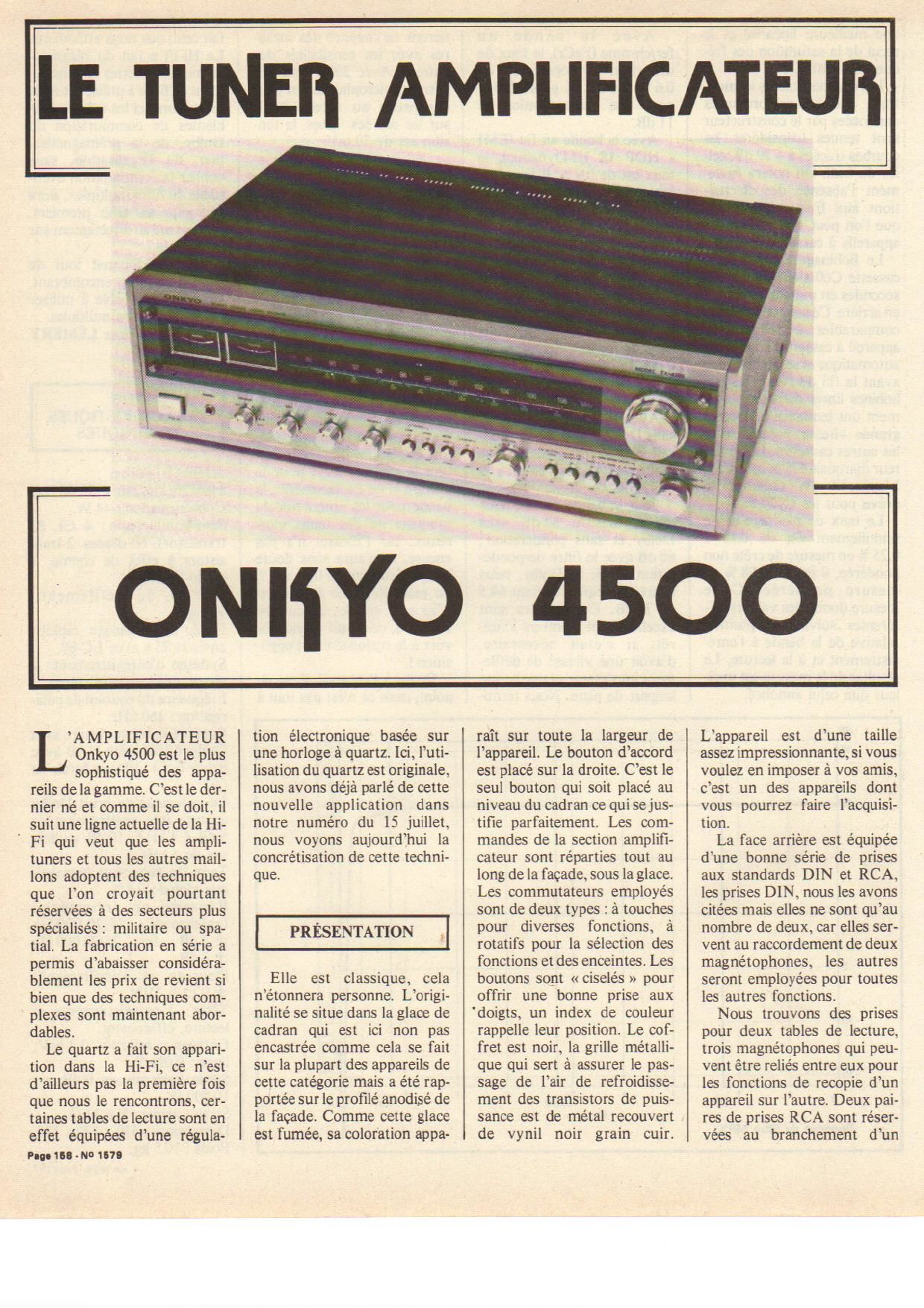 Onkyo 4500 Test