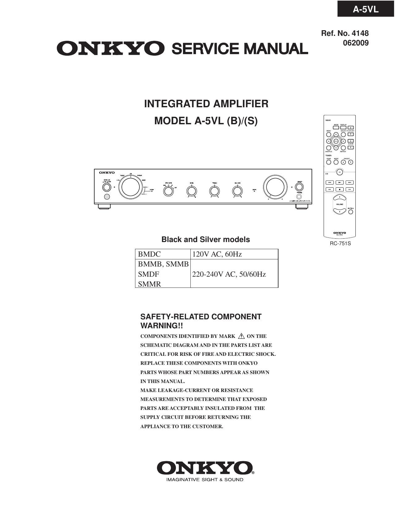 Onkyo A 5 VL Service Manual