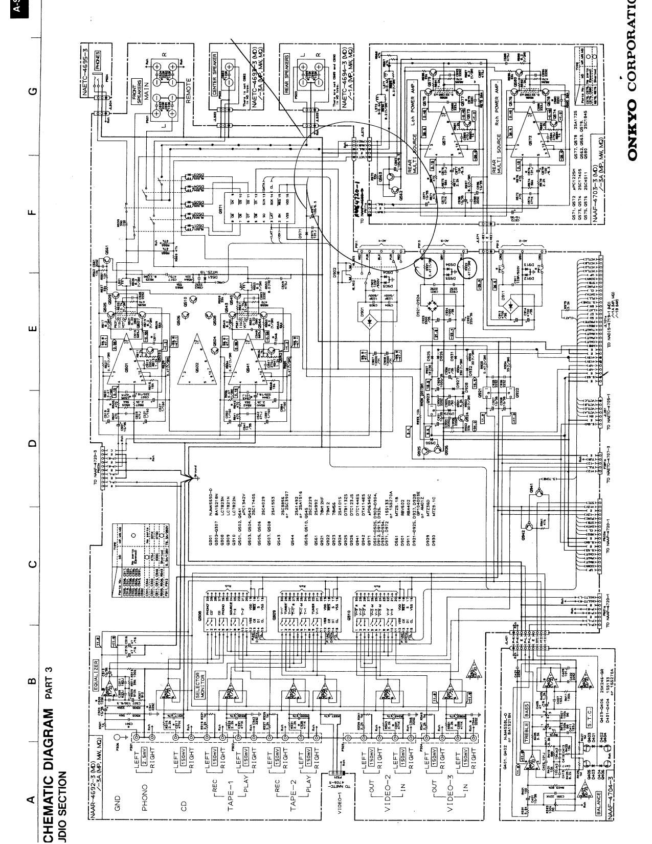 Onkyo ASV 610 Schematic