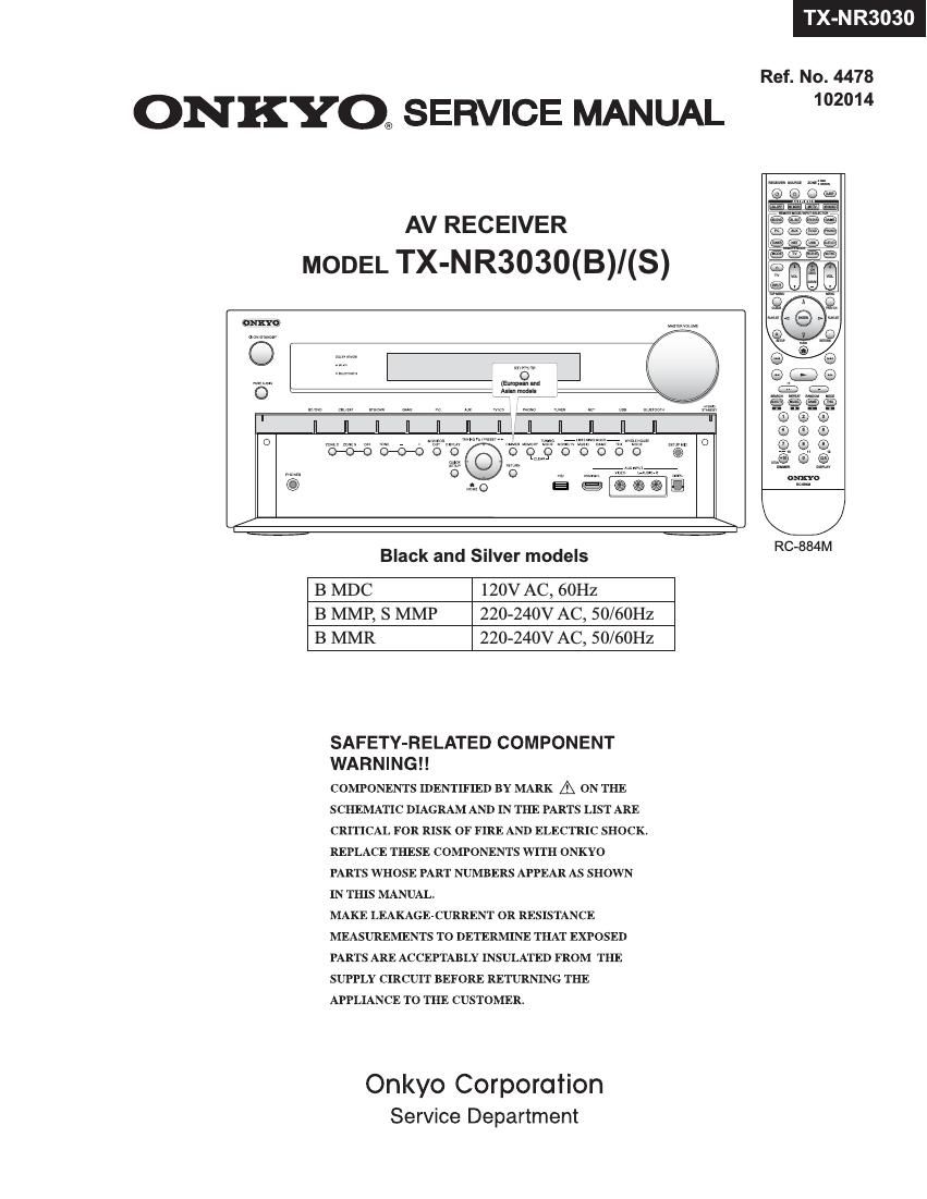 Onkyo DHC 80.6 Service Manual