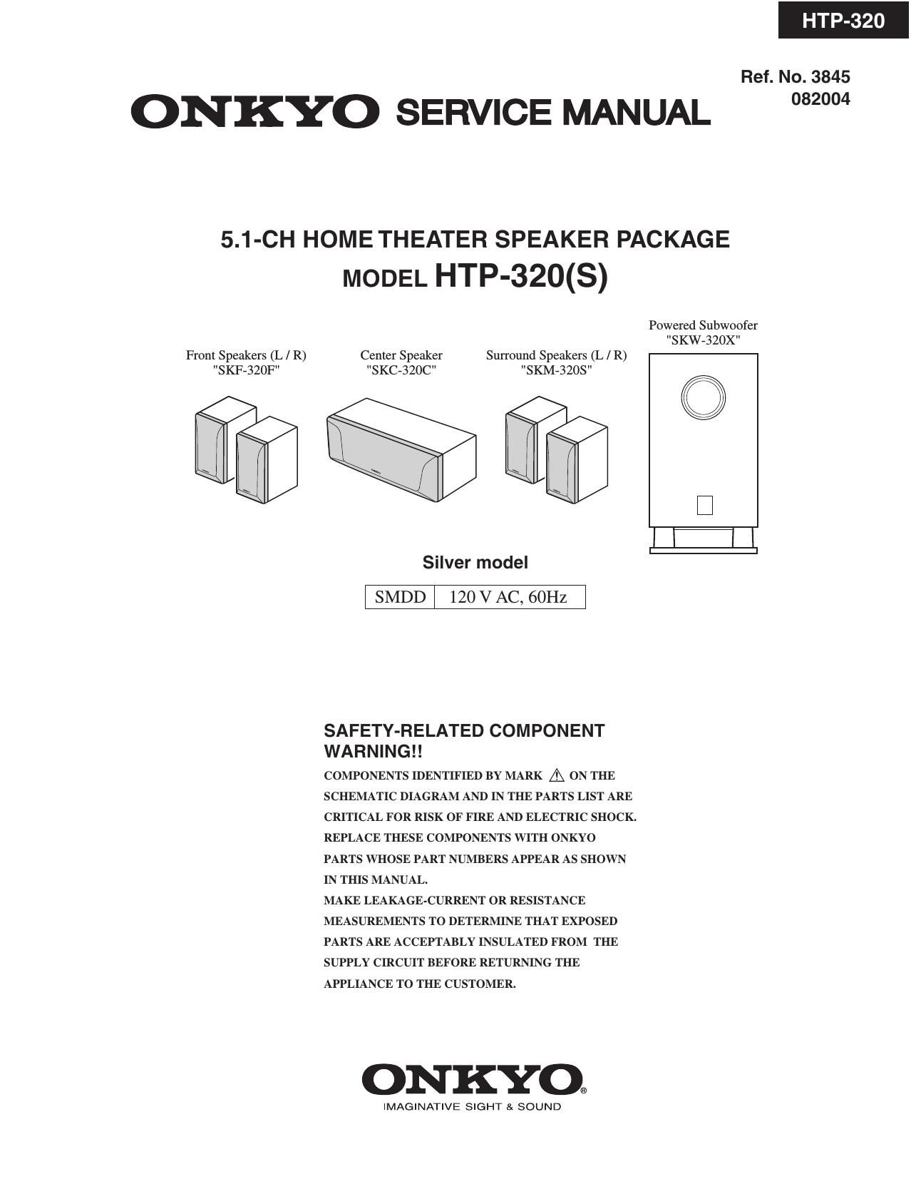 Onkyo HTP 320 Service Manual