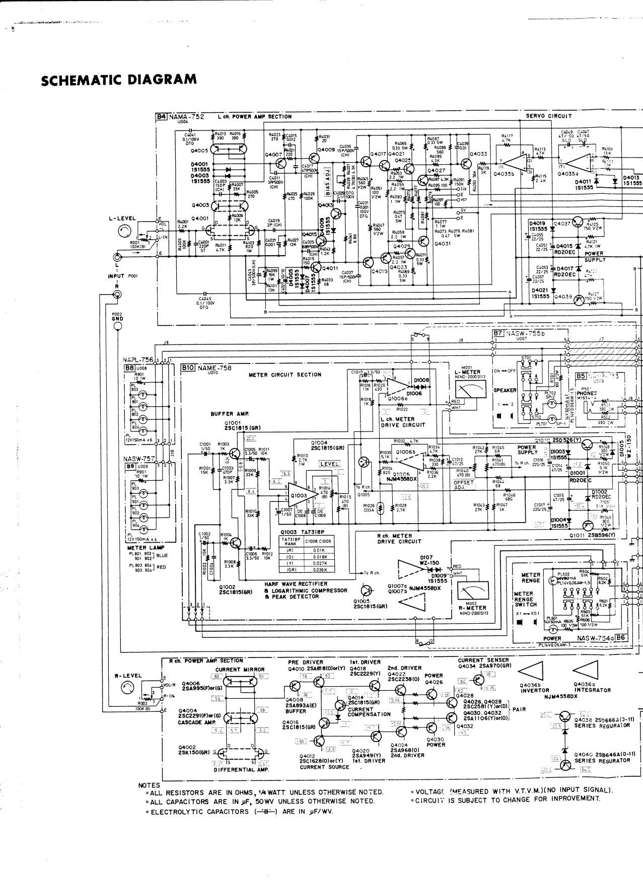 Onkyo M 5060 Schematic