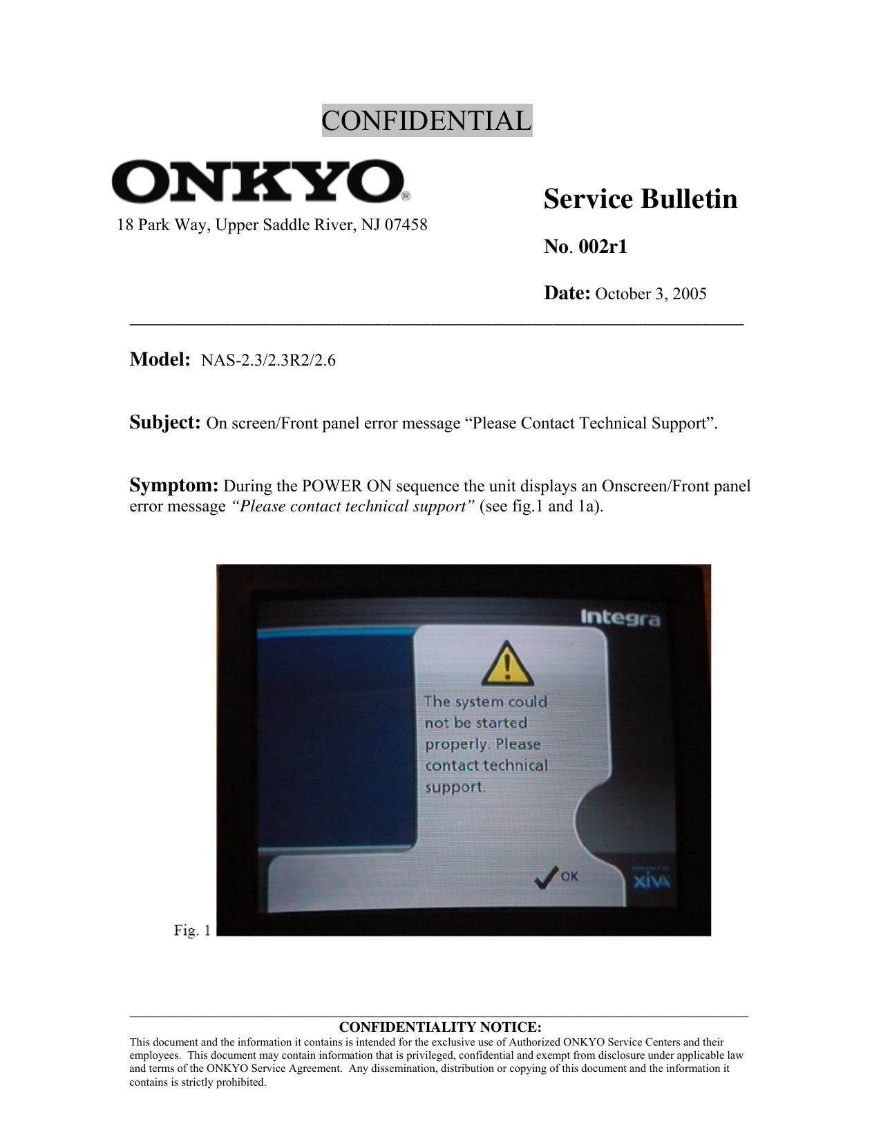 Onkyo NAS 2.X Service Manual