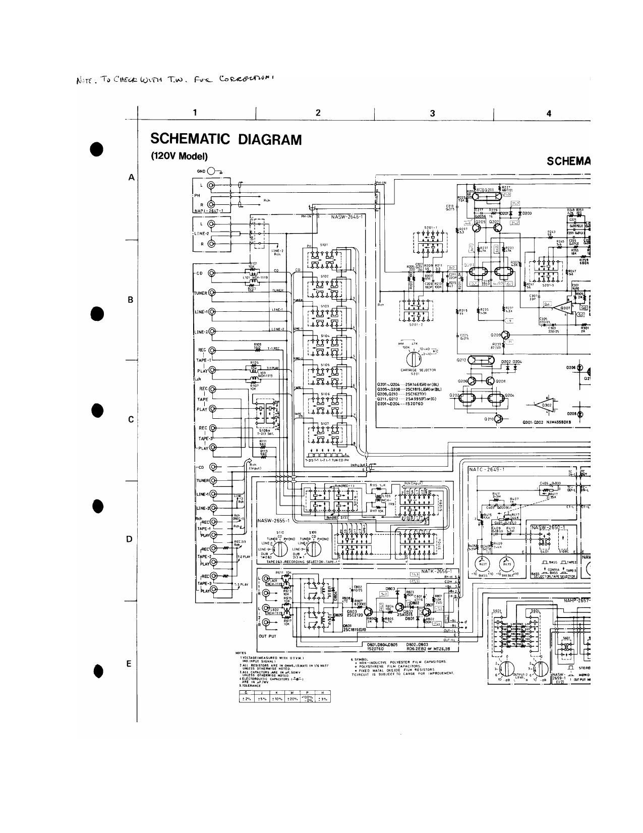 Onkyo P 308 Schematic