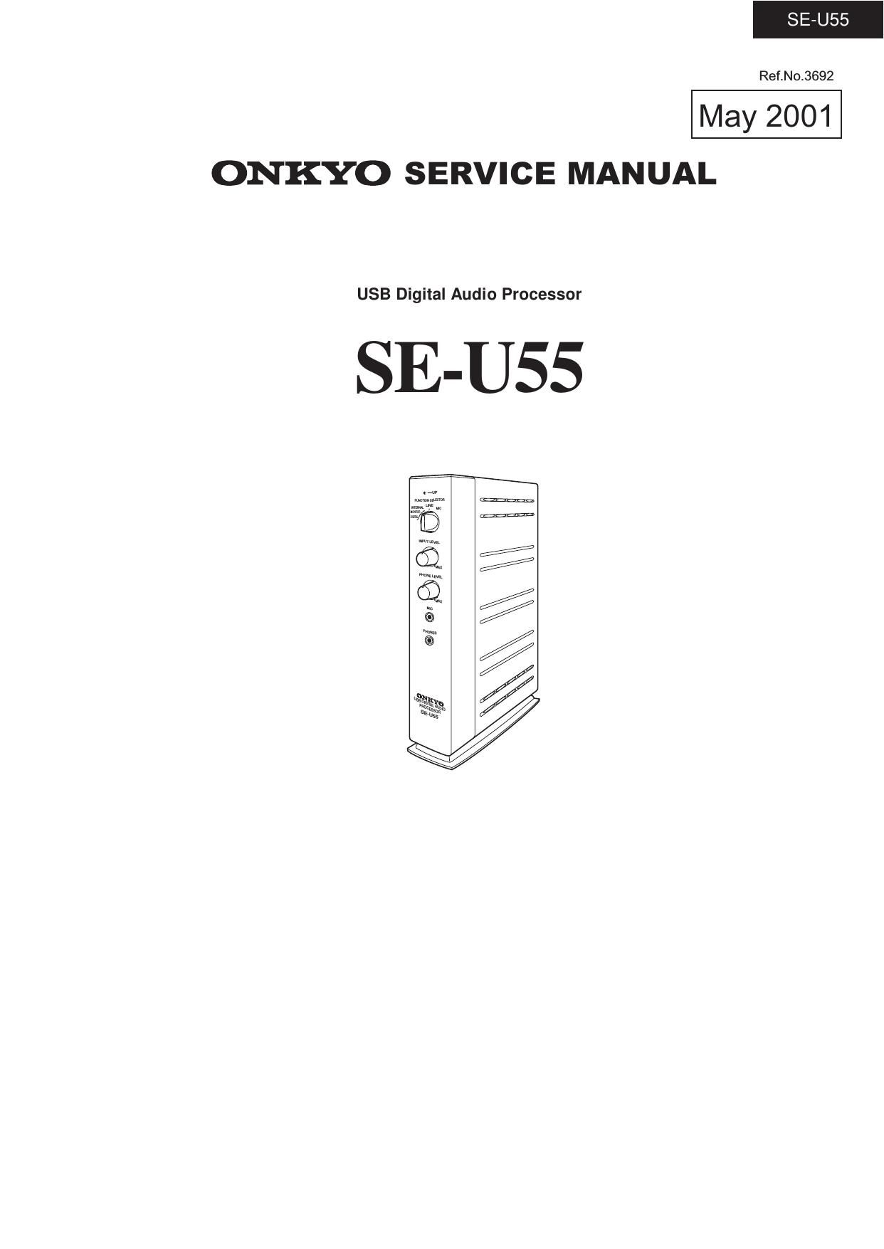Onkyo SEU 55 Service Manual