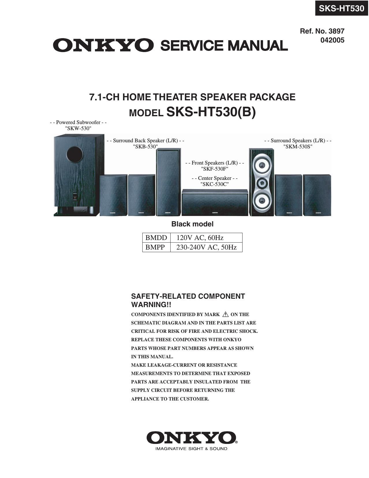 Onkyo SKSHT 530 Service Manual