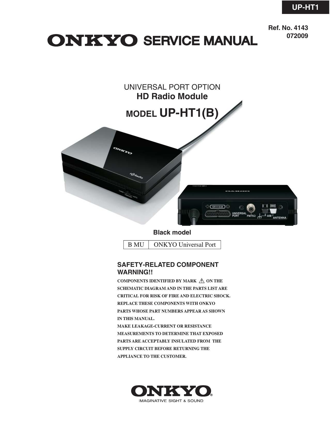 Onkyo UPHT 1 Service Manual