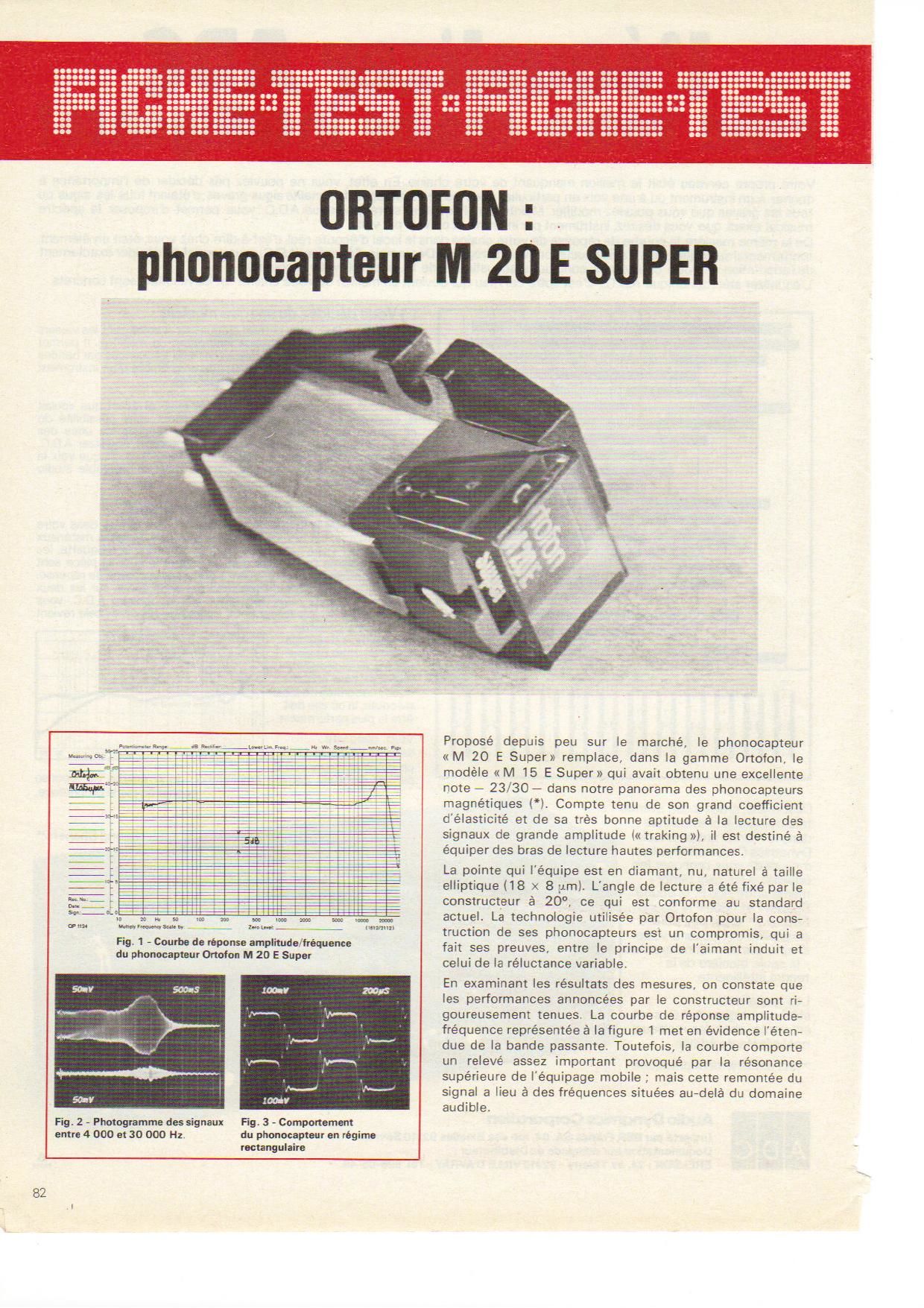 Ortofon M20E Test