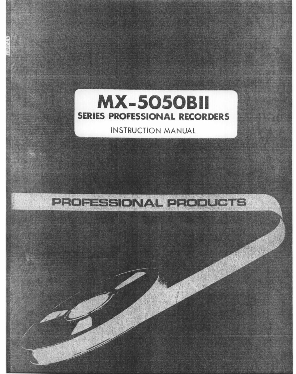 otari mx 5050 b mk2 service manual