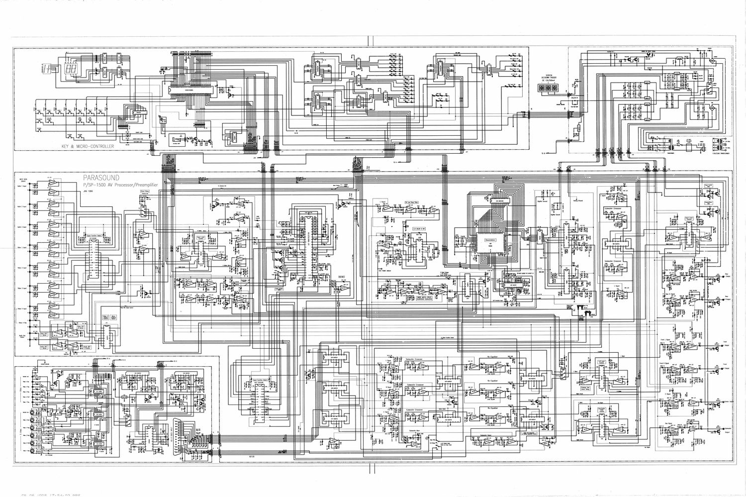 parasound p sp 1500 schematic