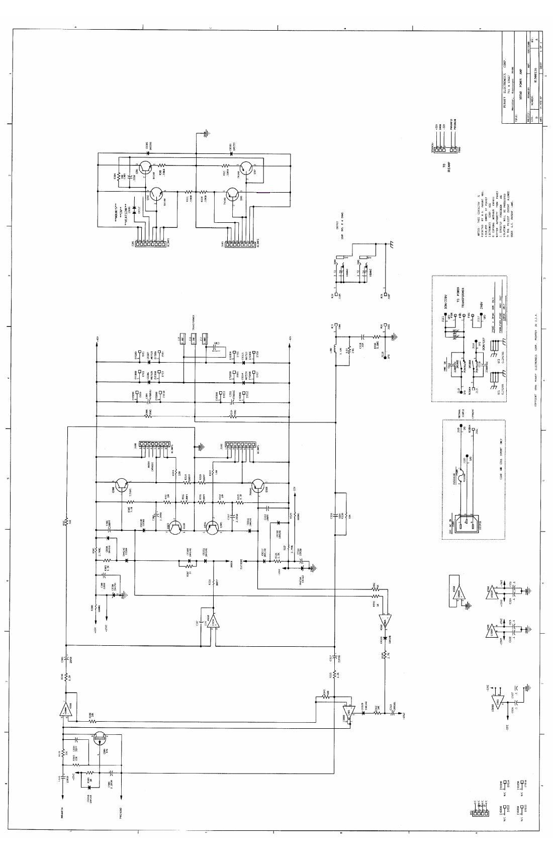 Peavey 150M Power Module Schematic