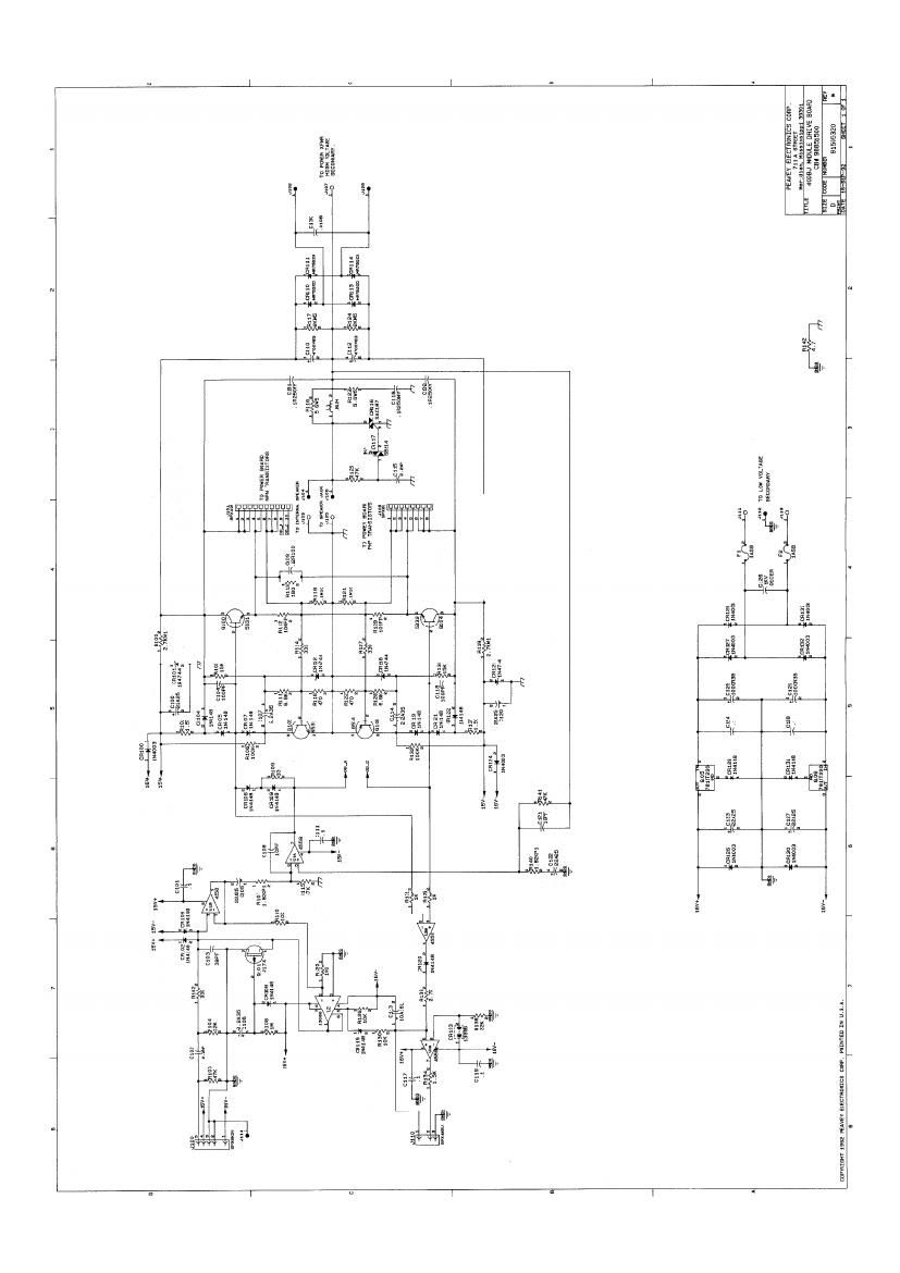 Peavey 400BJ Power Module Schematics