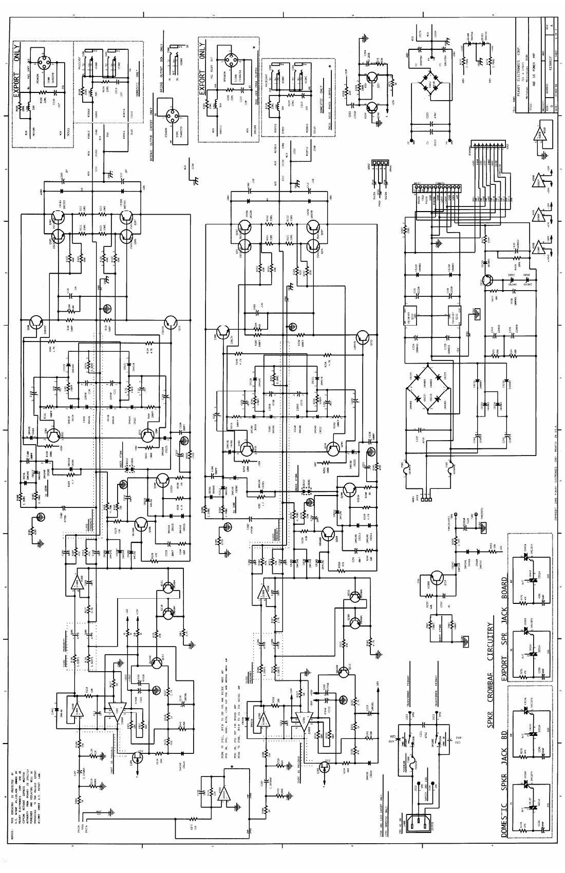 Peavey 400SX Stereo Power Module Schematic