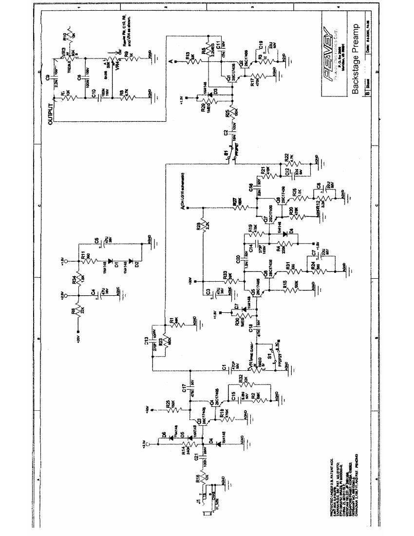 Peavey Backstage 6 03 Schematic