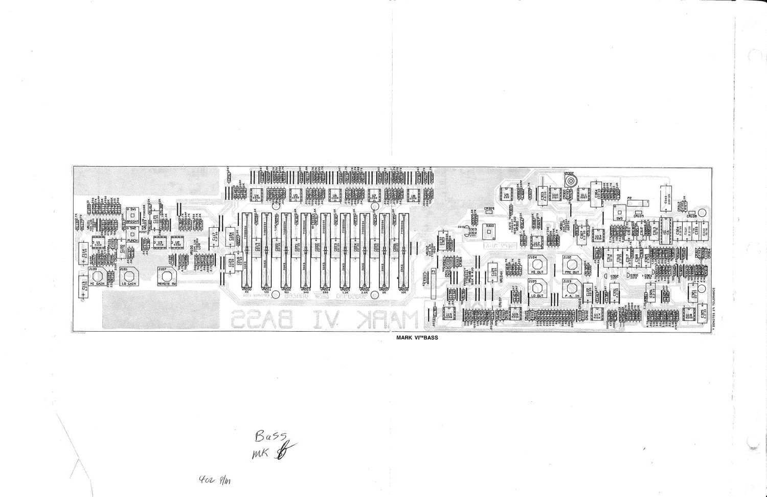 Peavey Bass MK VI Schematics