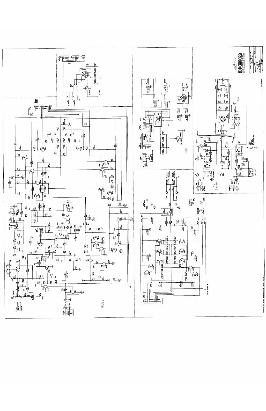 Peavey CS 400 5 90 Schematic