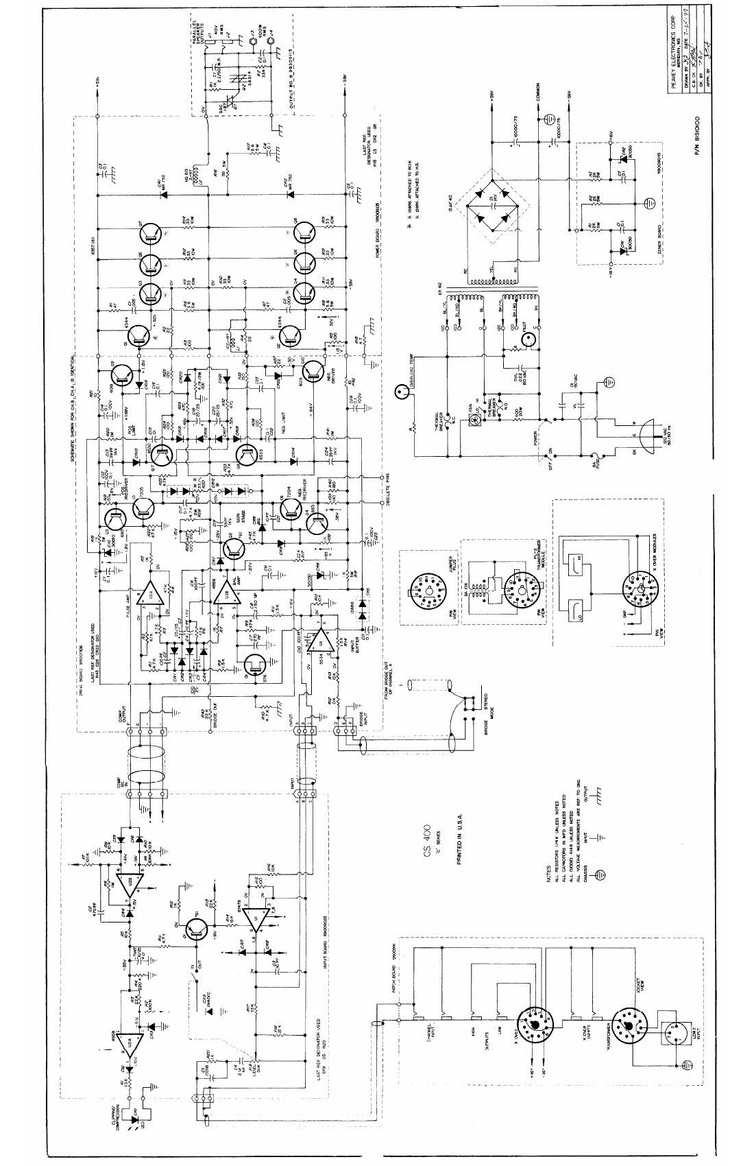 Peavey CS 400 C Series 7 79 Schematic