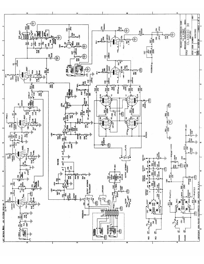 Peavey Classic 30 Schematic