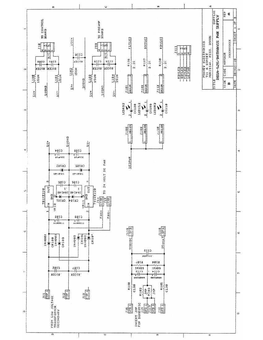 Peavey DECA 528 Databass Service Manual