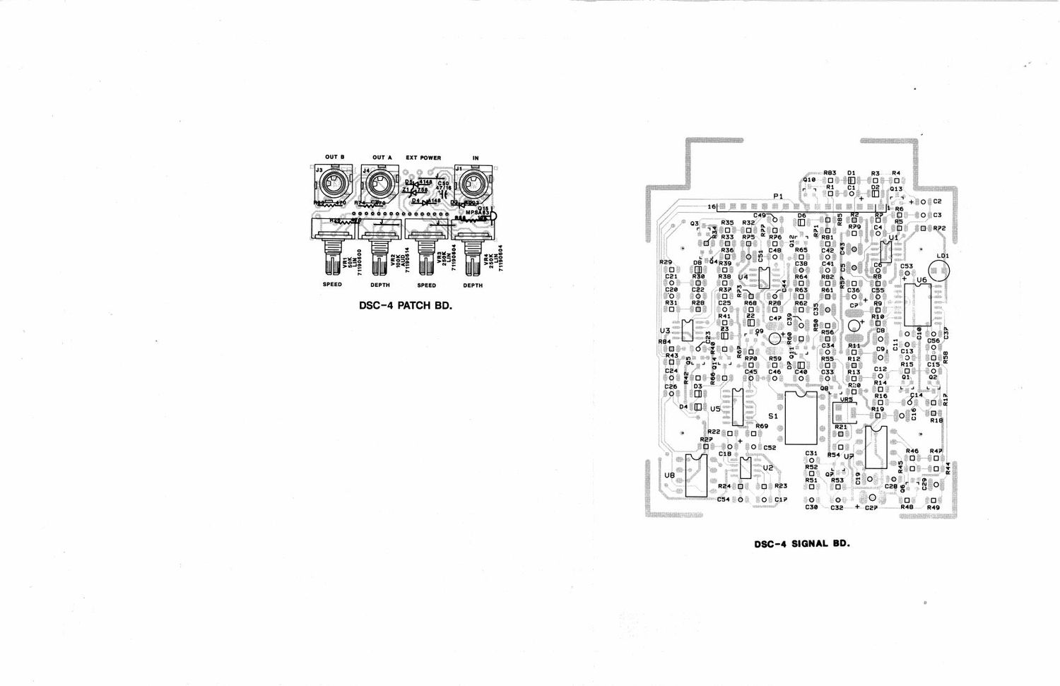 Peavey DSC 4 Stereo Chorus Pedal Schematic