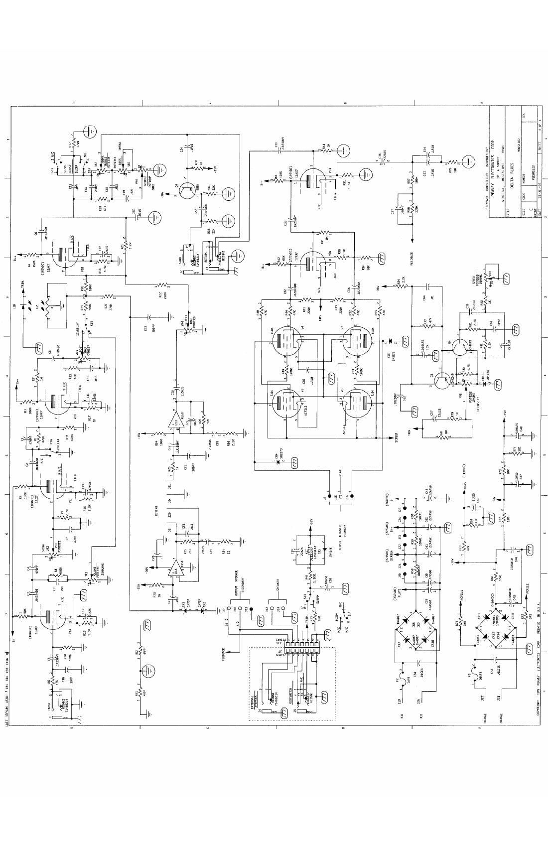 Peavey Delta Blues Schematic