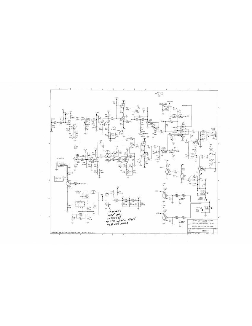 Peavey Dirty Dog Distortion Schematic