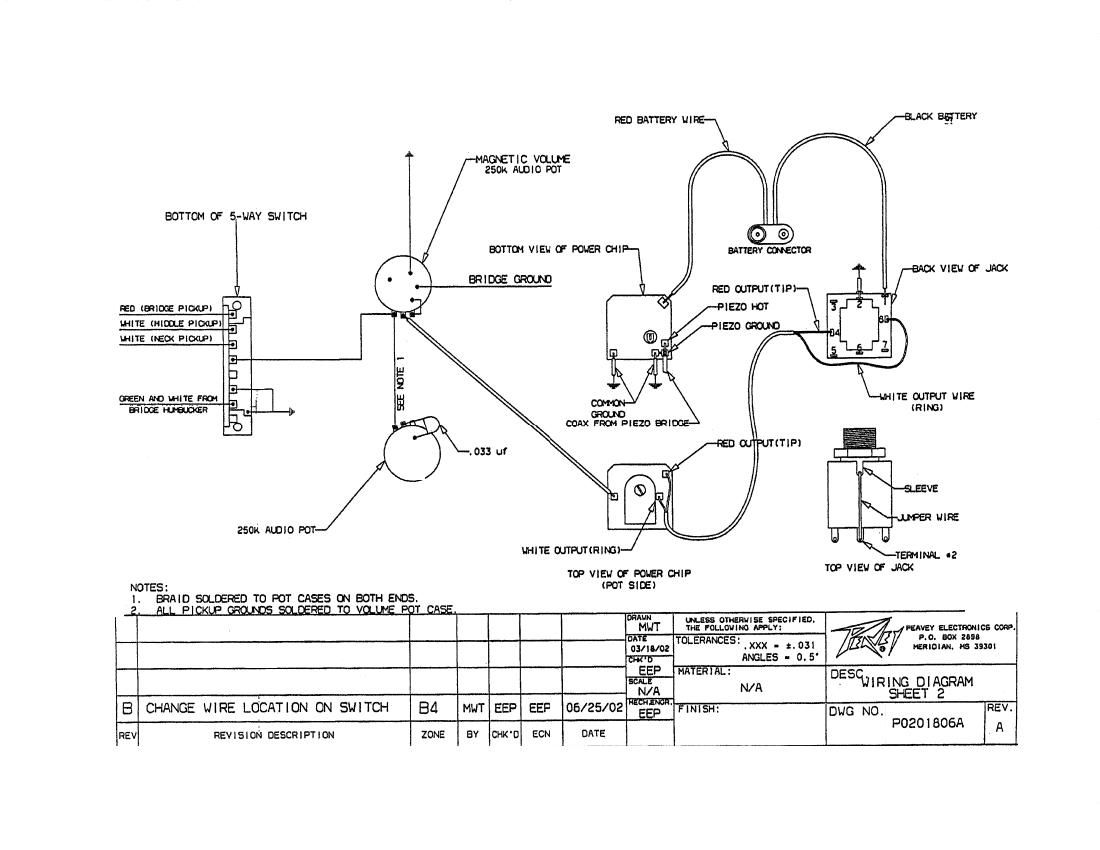 Peavey Generation Custom ACM EXP Wiring Diagram