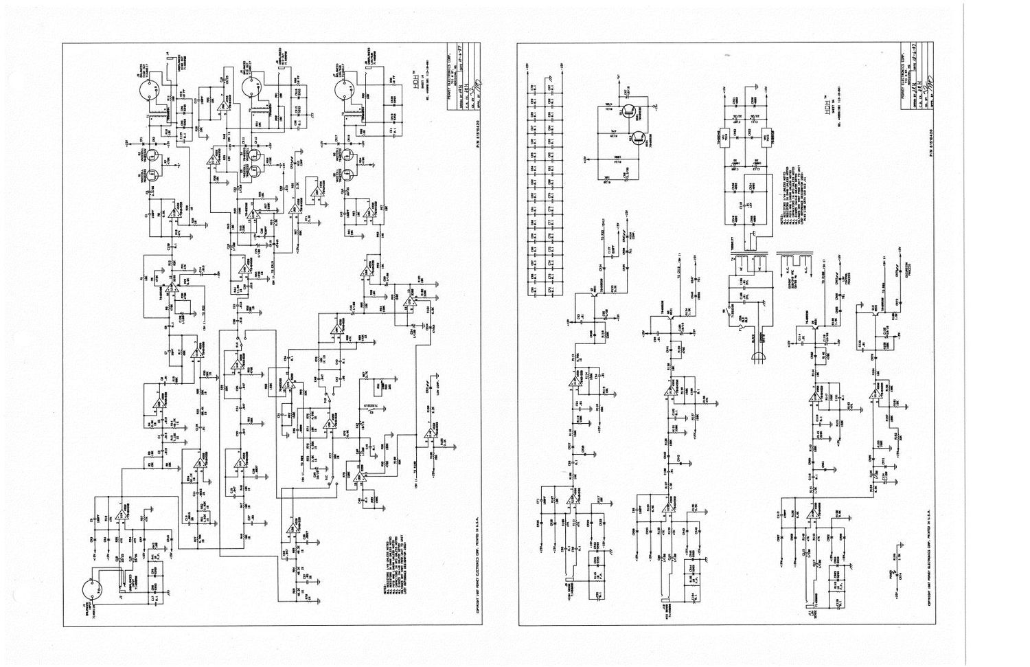 Peavey HDH Crossover Schematic