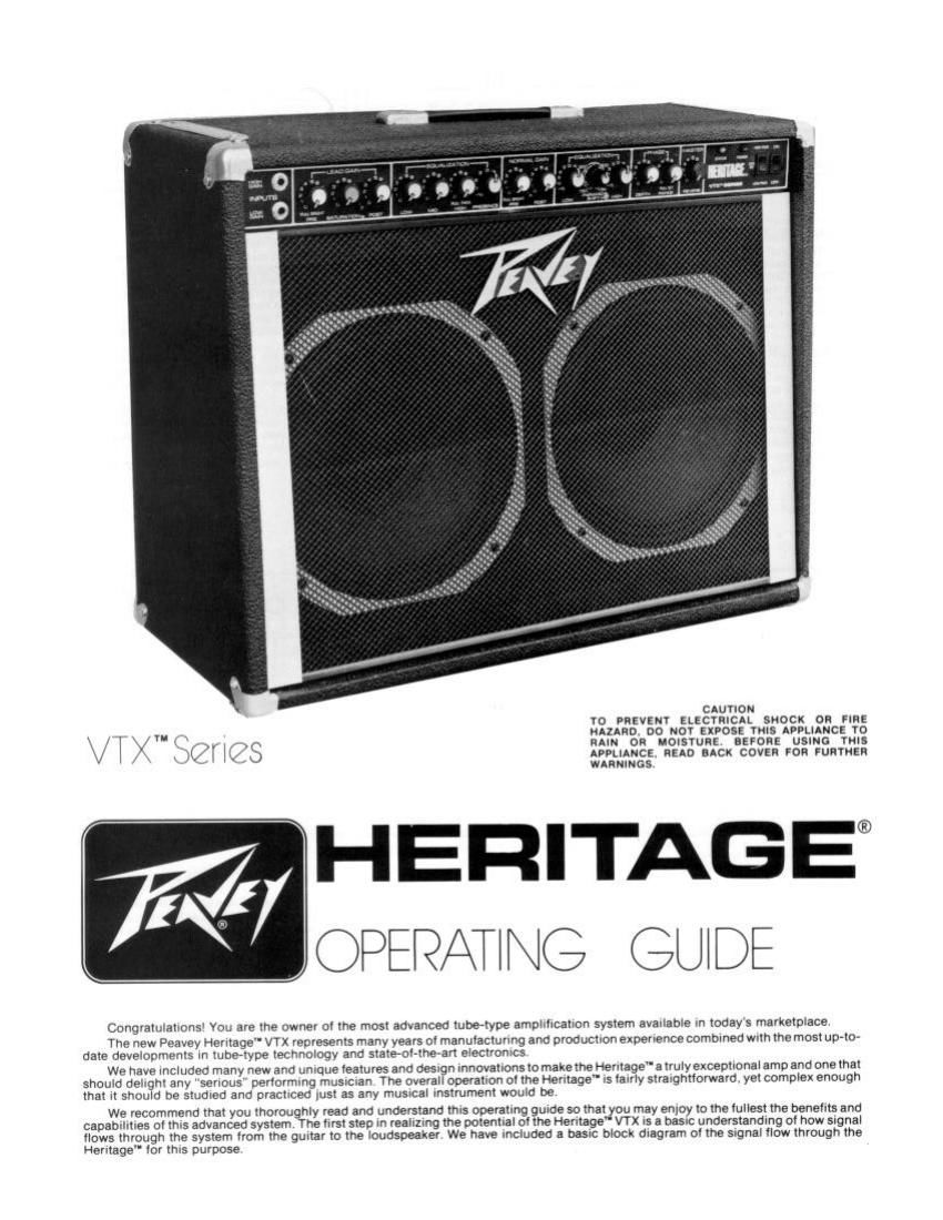 Peavey Heritage manual